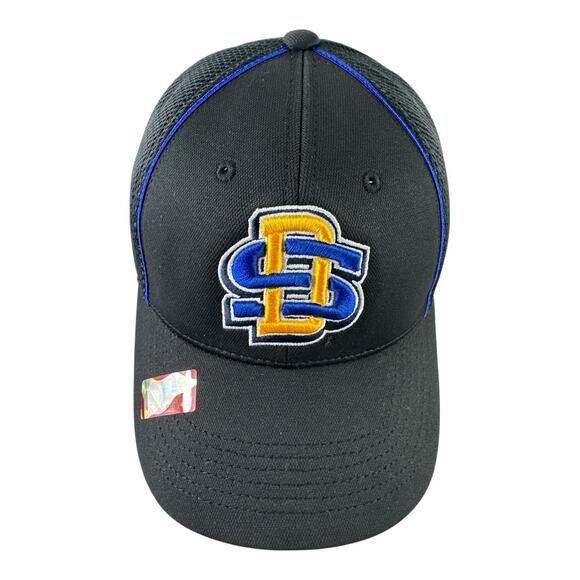 South Dakota State Jackrabbits Hat Cap Hook & Loop Black Mens Adjustable NCAA - Picture 2 of 6